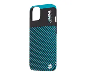 OBAL:ME Flossy Stripes Kryt pro Apple iPhone 13 černá/tyrkys