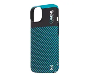 OBAL:ME Flossy Stripes Kryt pro Apple iPhone 14 černá/tyrkys