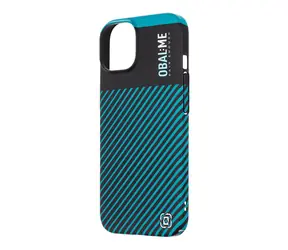 OBAL:ME Flossy Stripes Kryt pro Apple iPhone 15 černá/tyrkys
