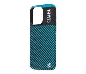 OBAL:ME Flossy Stripes Kryt pro Apple iPhone 15 Pro černá/tyrkys