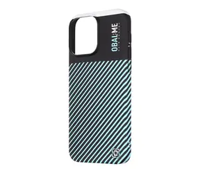 OBAL:ME Flossy Stripes Kryt pro Apple iPhone 15 Pro Max černá/světle modrá