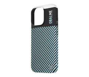 OBAL:ME Flossy Stripes Kryt pro Apple iPhone 16 Pro černá/světle modrá