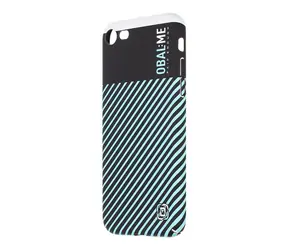 OBAL:ME Flossy Stripes Kryt pro Apple iPhone 7/8/SE2020/SE2022 černá/světle modrá
