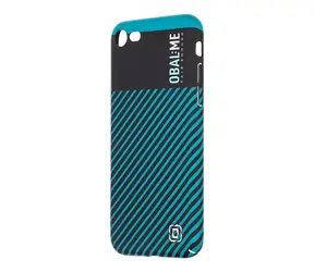OBAL:ME Flossy Stripes Kryt pro Apple iPhone 7/8/SE2020/SE2022 černá/tyrkys