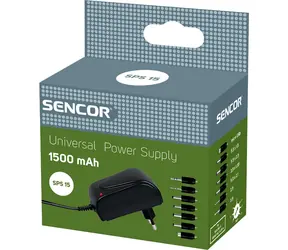 SENCOR SPS 15 Univerzální napájecí zdroj 1500 mA / 7 koncovek