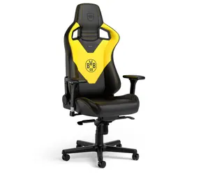 noblechairs EPIC Borussia Dortmund Edition / Herní židle / PU kůže / nastavitelná / pojezdová kolečka / nosnost 120 kg 