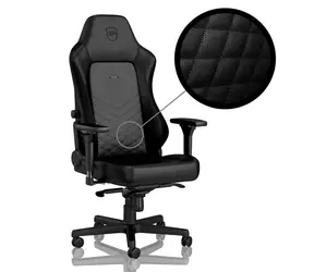 noblechairs HERO Chair černá / Herní židle / syntetická kůže / natavitelná / pojezdová kolečka / nosnost 150 kg 