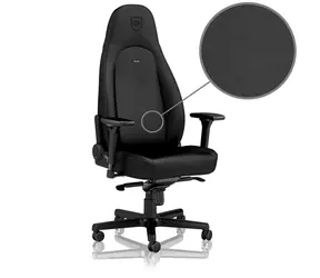 noblechairs ICON Black Edition / Herní židle / syntetická kůže / nastavitelná / pojezdová kolečka / nosnost 150 kg 
