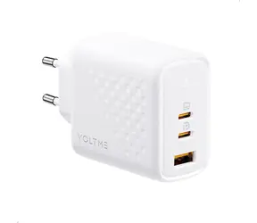 VOLTME Revo 67 CCA 67W bílá / GaN / 67W / 2x USB-C / 1x USB-A 