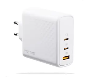 VOLTME Revo 140 PD3.1 CCA 140W bílá / GaN / 140W / 2x USB-C / 1x USB-A