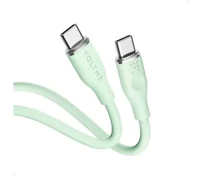 VOLTME Powerlink Moss Series CTC Kabel USB-C(M) 3A/60W 1m zelená / 2x USB-C(M)