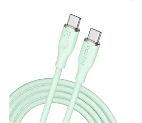 VOLTME Powerlink Moss Series CTC Kabel USB-C(M) 5A/100W 1.8m zelená / 2x USB-C(M)
