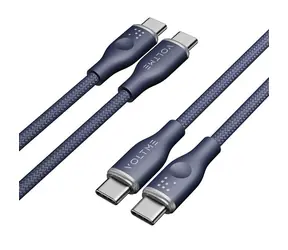 VOLTME Powerlink Rugg Series CTC Kabel USB-C(M) 3A/60W 1m modrá / 2x USB-C(M)