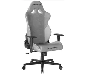 DXRacer GLADIATOR Herní židle šedo-bílá látková / 125-134 cm / látka / 130 kg / Područky