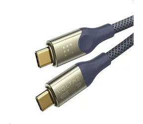 VOLTME Powerlink Utron Series CTC Kabel USB-C(M) 5A/240W 1.2m modrá / 2x USB-C(M)