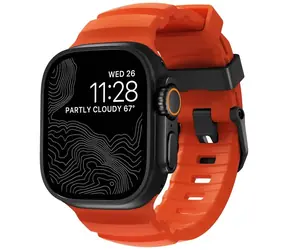 Nomad Rocky Point Band řemínek pro Apple Watch 49/45/44/42mm black/magma