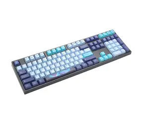 Varmilo VEA108 Aurora modrá / Mechanická herní klávesnice / Cherry MX Brown / LED osvětlení / USB-C 