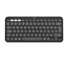 Logitech K380s Pebble Keys 2 šedá / Bezdrátová klávesnice / BT / USB / CZ&SK Layout