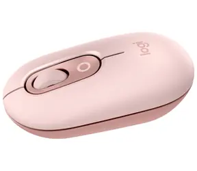 Logitech POP růžová / bezdrátová optická myš / 4 tlačítka / 4000dpi / BT
