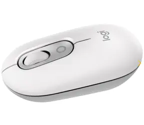 Logitech POP bílá / bezdrátová optická myš / 4 tlačítka / 4000dpi / BT