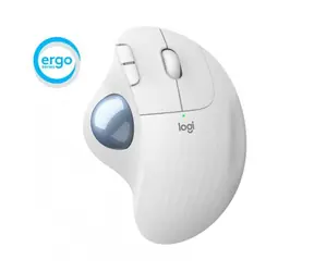 Logitech Wireless M575 ERGO světle-šedá / bezdrátová myš s trackballem / Bluetooth / 1x AA