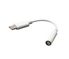 AKASA Redukce USB-C (M) - Jack 3.5 mm (M) 0.1 m bílá