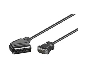 Rozbaleno - PremiumCord Kabel VGA M DB15M - SCART M / 2 m / rozbaleno