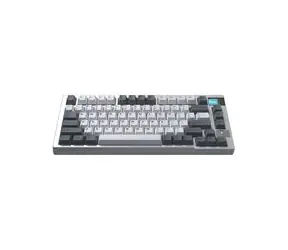 Rozbaleno - Darmoshark K8 bílá / Herní bezdrátová klávesnice / mechanická / USB / BT / 2.4G  / rozbaleno