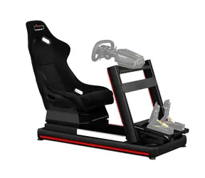 Nitro Concepts E-Racer - LED Bundle černo-červená / Sim skládací závodní rig se sedadlem 