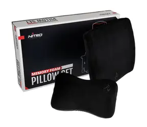 Nitro Concepts Sada polštářů z paměťové pěny černá / pro židle Nitro Concepts 