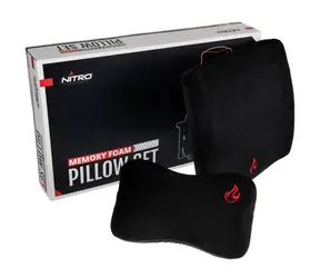 Nitro Concepts Sada polštářů z paměťové pěny černo-červená / pro židle Nitro Concepts 