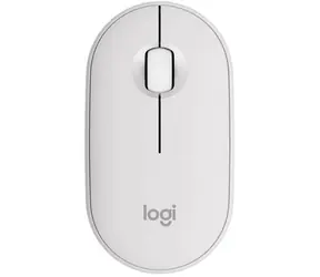 Logitech Pebble Mouse M350S bílá / bezdrátová optická myš / 3 tlačítka / 4000dpi