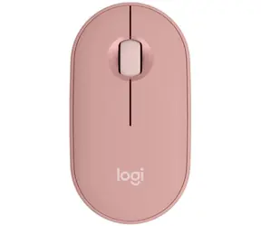 Logitech Pebble Mouse M350S růžová / bezdrátová optická myš / 3 tlačítka / 4000dpi