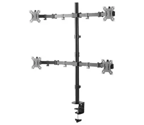 Neomounts FPMA-D550D4BLACK černá / Držák na až 4 monitory / 13-32" / nosnost 24kg / VESA 75 + 100