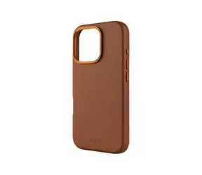 Rozbaleno - FIXED Kožený zadní kryt MagLeather s podporou MagSafe pro Apple iPhone 16 Pro hnědý / rozbaleno