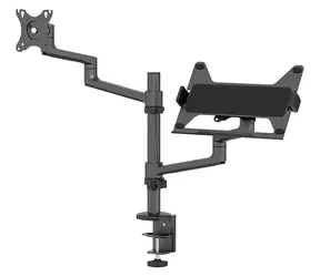 Neomounts DS20-425BL2 černá / Držák displeje a notebooku na stůl / 17-27" ; 11.6-17.3" / VESA 100x100 / nosn. 8+5kg