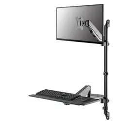 Neomounts WL90-325BL1 / držák na zeď / pro monitor klávesnice a myš / 17-32" / sezení-stání / VESA 75x75/100x100