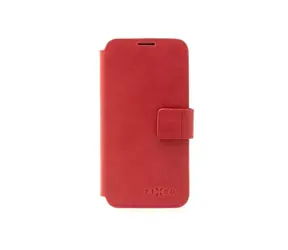 FIXED Kožené pouzdro typu kniha ProFit pro Samsung Galaxy S25+ červené