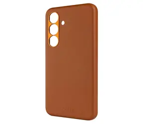FIXED Kožený zadní kryt MagLeather s podporou MagSafe pro Samsung Galaxy S25 hnědý