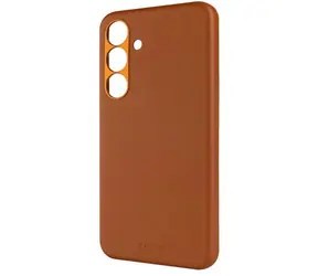 FIXED Kožený zadní kryt MagLeather s podporou MagSafe pro Samsung Galaxy S25+ hnědý