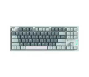Thunderobot K87 zelená / herní klávesnice / mechanická / Red Switches / podsvícená / USB / 1.5m
