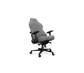 Yumisu 2054 Material šedá / Herní židle / látka / nastavitelná / pojízdná kolečka / nosnost 150 kg
