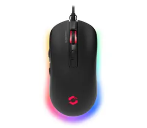 TAUROX Gaming Mouse černá / herní drátová myš / optická / 7200 DPI / 5 tlačítek / USB-A / 1.8m