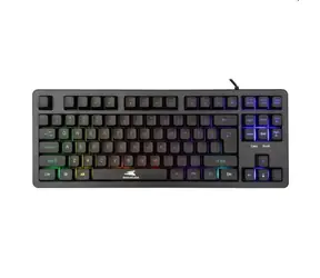 Baracuda KRILL Herní membránová klávesnice / US layout / 1.5m / RGB / USB / Antighosting 19 kláves / černá
