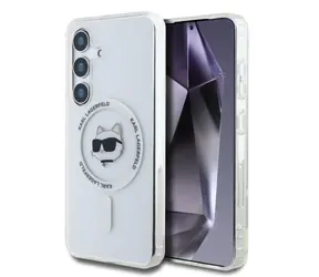 Karl Lagerfeld IML Choupette Head MagSafe Zadní Kryt pro Samsung Galaxy S25+ čirá