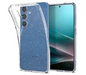 Spigen Liquid Crystal Glitter ochranný kryt pro Samsung Galaxy S25 crystal quartz
