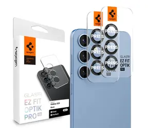 Spigen Glass tR EZ Fit Optik Pro HD tvrzené sklo pro Samsung Galaxy S25 2ks černá