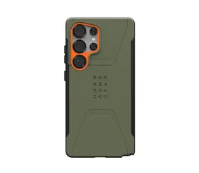 UAG Civilian Pro ochranný kryt pro Samsung Galaxy S25 Ultra olive drab/orange
