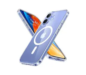Torras Diamond-Mag case ochranný kryt pro Apple iPhone 16 Plus transparentní