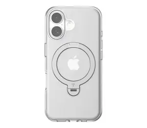 Torras Ostand Spin Case ochranný kryt pro Apple iPhone 16 transparentní